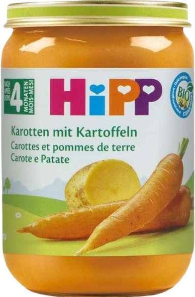 Produktbild Hipp Bio Früh Karotten mit Kartoffeln Glas 190 g (305 g)