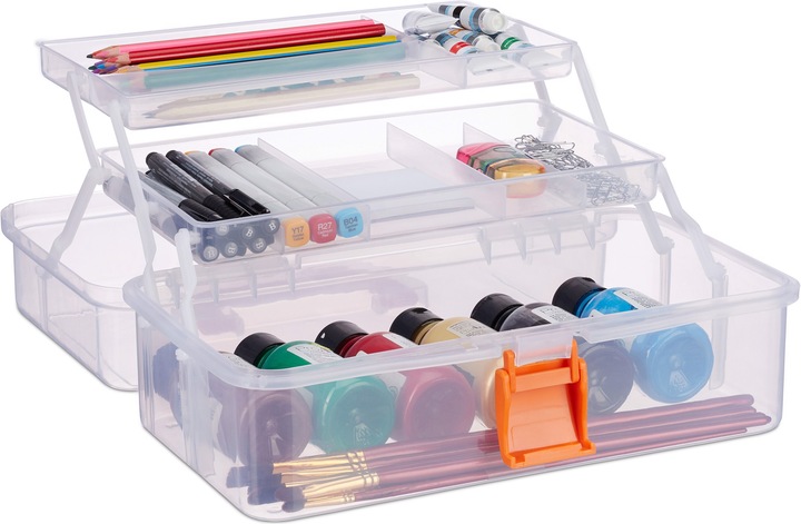 Produktbild Relaxdays Plastikbox (33 x 19.5 x 14 cm, 9 l)