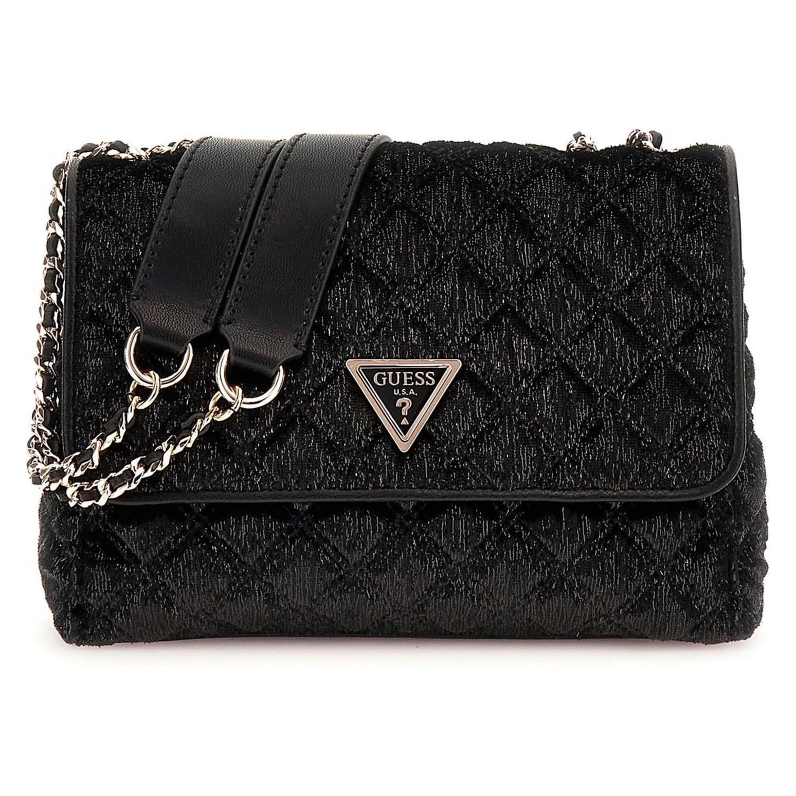 Guess, Damen, Handtasche, Giully 2 Compartment Convertible Flap, Schwarz