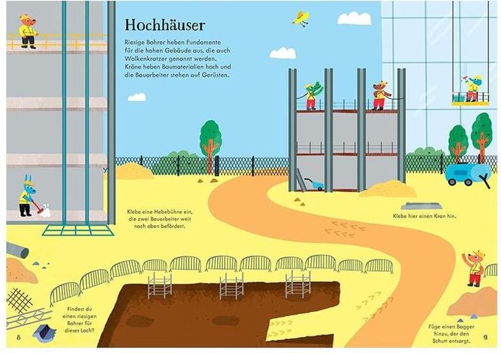 Actual product image My always again sticker book: On the construction site