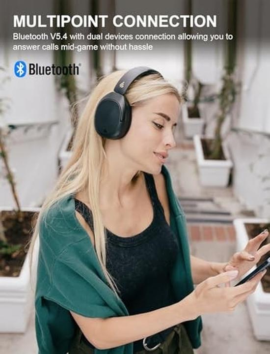 Actual product image Edifier W830NB wireless headphones (black) (ANC, 94 h, Cable, Wireless)