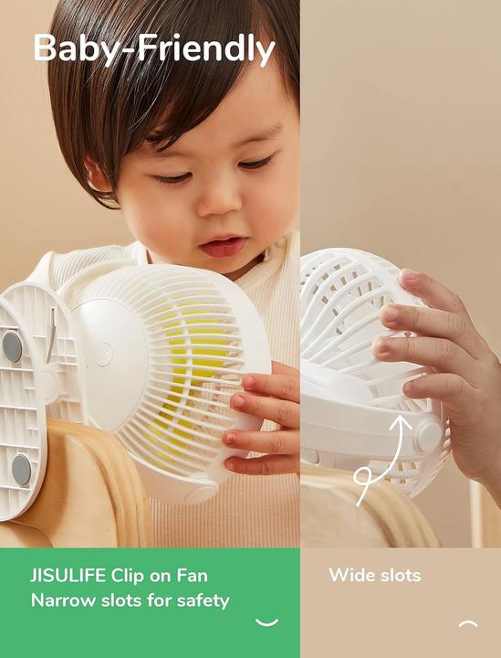 Actual product image Jisulife Clip Fan Life1 Plus (40 dB)
