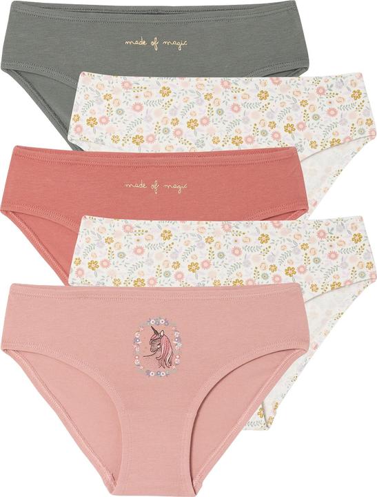 Produktbild Vertbaudet 5er-Pack Mädchen Slips mit Prints, Bio-Baumwolle (158, 5er Pack)
