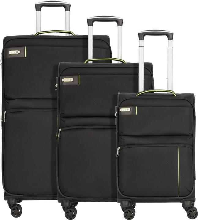 Immagine prodotto D&N Travel Line 6704 - Set di valigie 3 pezzi Dobby Nylon (208 l)