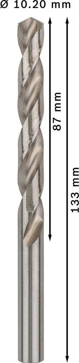 Image du produit Bosch Professional Zubehör Foret hélicoïdal PRO Metal HSS-G, 10,2 x 87 x 133 mm (10,2 mm)