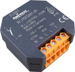 Produktbild Eldat RCJ15E5001-01-23K Unterputz-Empfänger Heizungssteuerung Easywave 868 MHz1-Kanal Temperatur-Regelung/