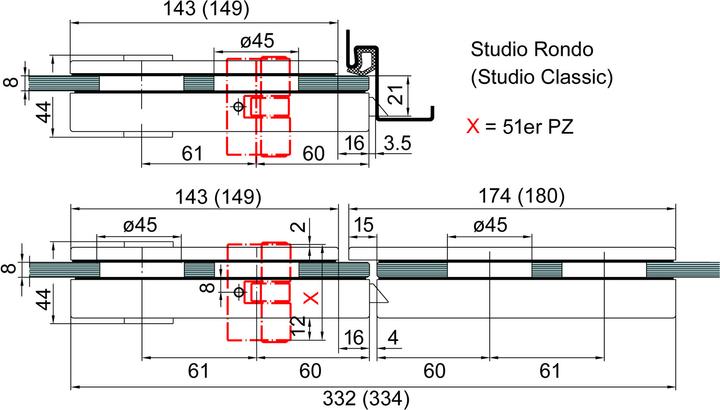 Actual product image Dormakaba Counter box Studio Classic