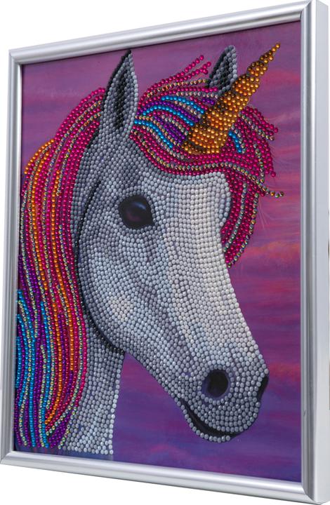 Image du produit Craft Buddy Licorne, 21x25cm image avec cadre Crystal Art