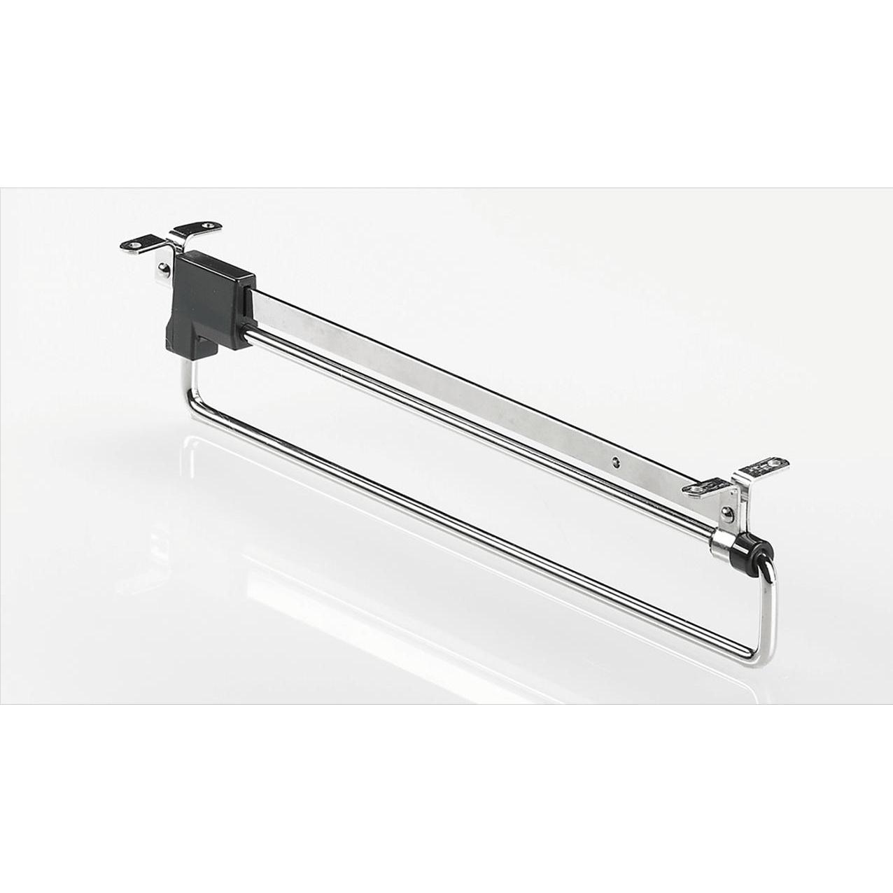 Hettich, Möbelausstattung, Garderobenhalter Ausführung ausziehbar Stahl vernickelt (1 Stk.)