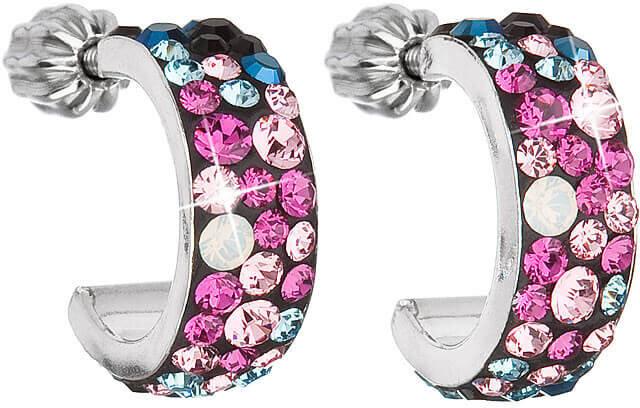 Image du produit Evolution Group Boucles d'oreilles élégantes avec cristaux 31118.4 Galaxie (L)