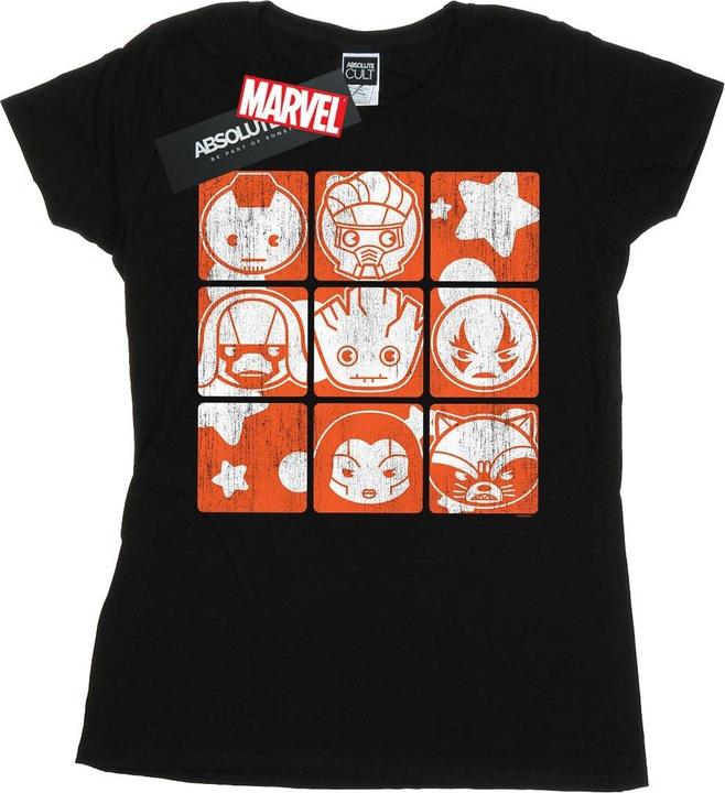 Actual product image Womens/Ladies Kawaii Guardians Of The Galaxy Retro Cotton T-Shirt (S)