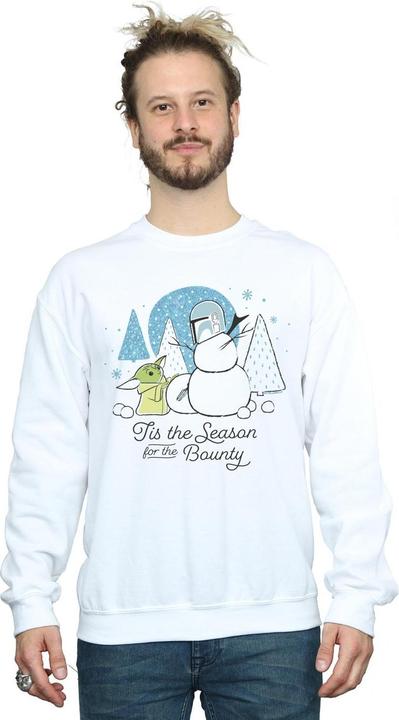 Actual product image Star Wars Mens The Mandalorian Tis The Season Sweatshirt (4XL)