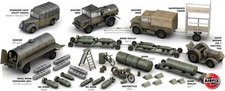Image du produit Airfix Kit RAF Bomber Airfield Vehicles and Equipment 1:72