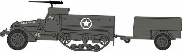 Image du produit Airfix Kit véhicule semi-chenillé M3 avec remorque 1:76