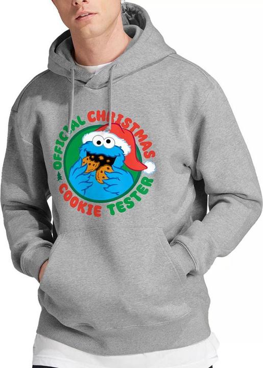 Produktbild Official Cookie Tester Kapuzenpullover meliert weihnachtliches Design (S)