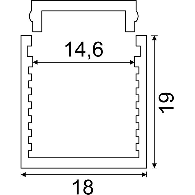 Thumbnail - Werkstarck, Profil + Stange, LED Ein-/Anbauprofile BERLIN mit Lichtblende