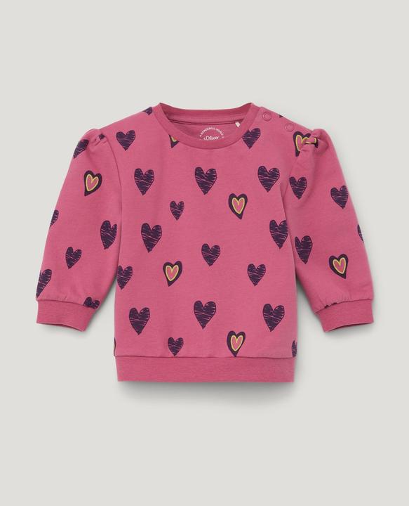 Produktbild s.Oliver Sweatshirt Sweatshirt mit Alloverprint (80)