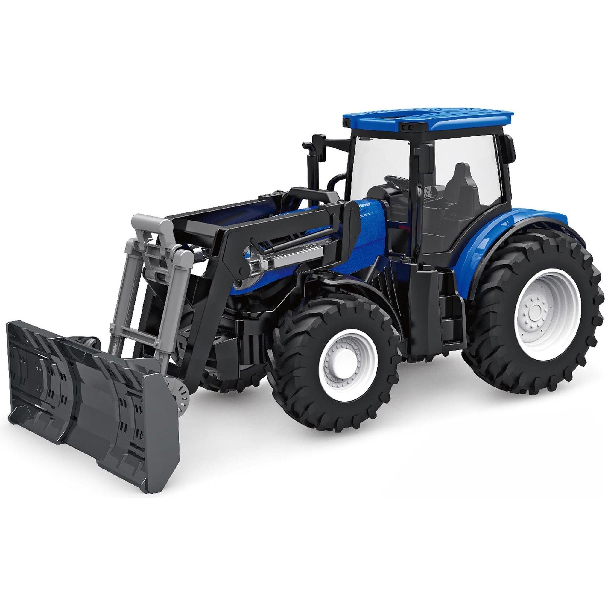 Amewi RC Traktor mit Räum-Schiebeschild LiIon 500mAh blau/6+ (RTR Ready-to-Run) (22597)