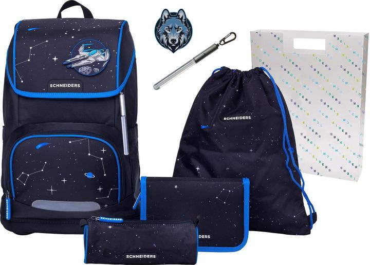 Actual product image Schneiders School bag set Space Quest black blue (22 l)