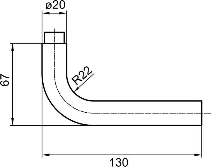 Produktbild Glutz Topaz 30.020 (Türgriff)