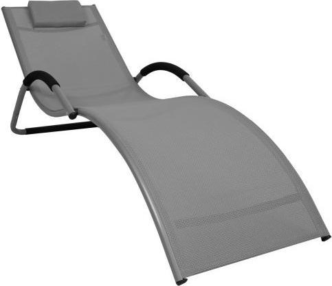 Actual product image Home4you Bed BRIGO, 177x65xH73cm, frame: aluminium, sitting part: textile, colour: beige (180 cm)