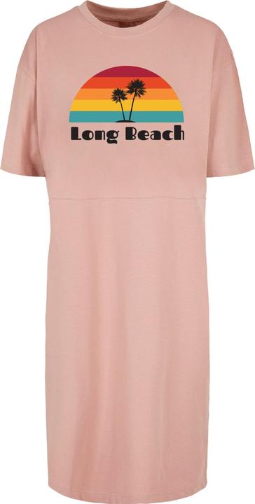 Produktbild Merchcode Ladies Long Beach Organic Oversized Slit Tee Dress - 117779 (M)