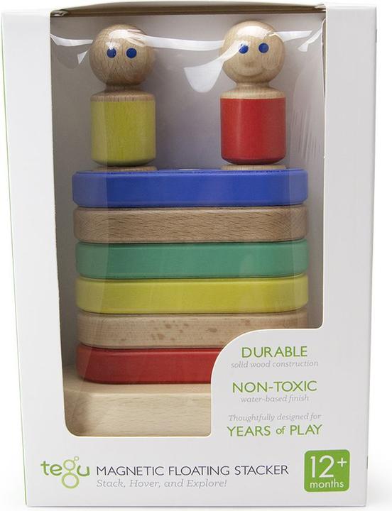 Actual product image Tegu Baby Big Magnetic Stacker 12 parts
