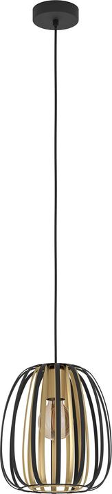 Immagine prodotto EGLO Lampada a sospensione ENCINITOS 1x E27 Nero/Oro (E27, 0 lm)