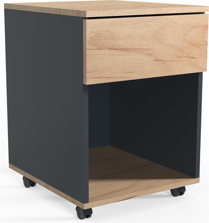 Image du produit VCM Caisson roulant Caisson d'appoint Caisson de bureau Roulettes Dasola 1 tiroir (39 x 45 x 55 cm)