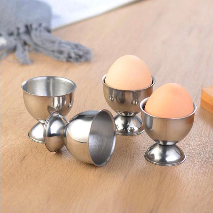 Produktbild JTI 4x moderne Eierbecher - Edelstahl (4x)