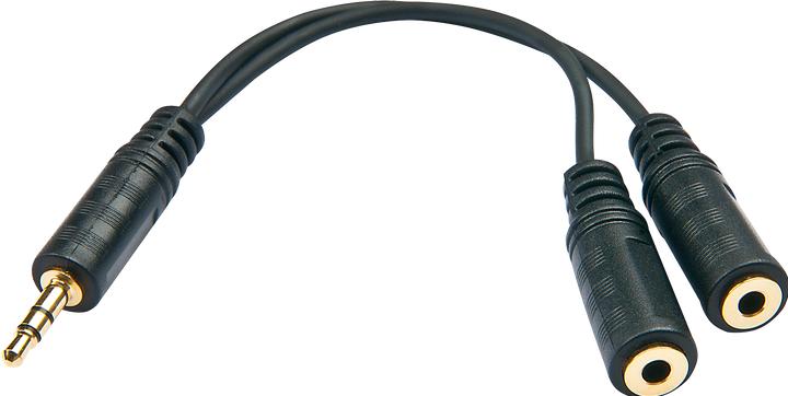 Produktbild Lindy Audio-Splitterkabel (0.12 m, 3.5mm Klinke (AUX))