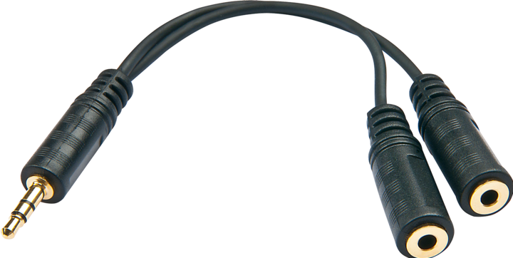 Produktbild Lindy Audio-Splitterkabel (0.12 m, 3.5mm Klinke (AUX))