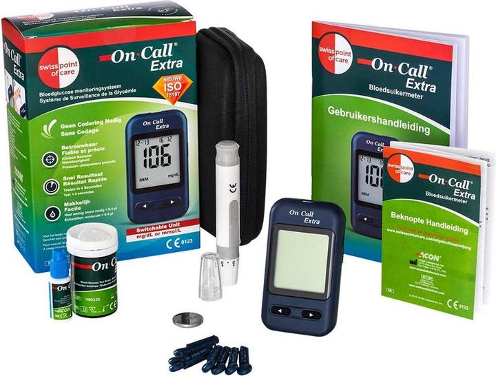 Produktbild Swiss point of care Extra Starterpaket (Blutzuckermessgerät)