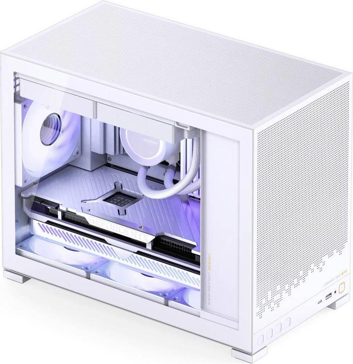 Produktbild Jonsbo D32 STD White PC-Gehäuse, Mini-Gehäuse, mATX, Tempered Glass - weiss (mATX, Mini-ITX)