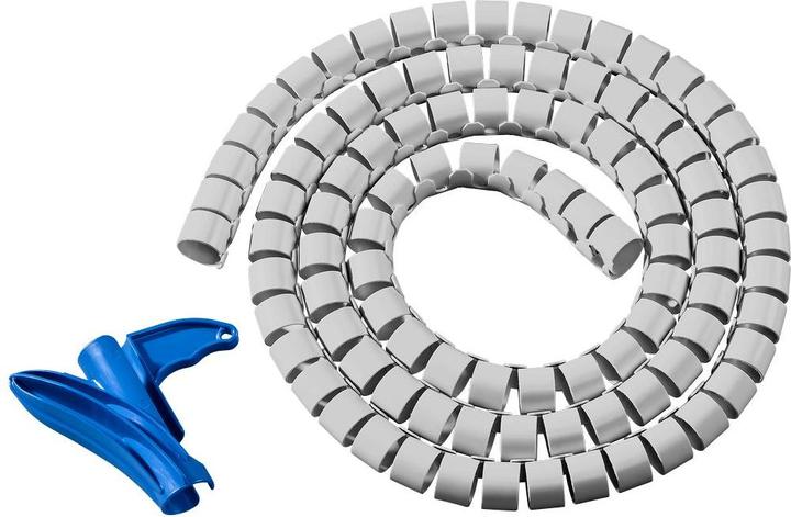 Actual product image HellermannTyton Protective hose longitudinally split 27 mm gray (Cable conduit, 200 cm)