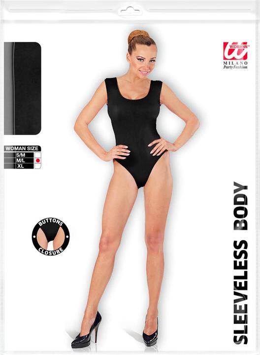 Actual product image Widmann Ärmelloser Body schwarz (XL)