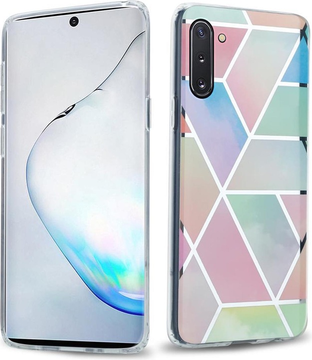 Produktbild Cadorabo IMD TPU Bunter Marmor Cover (Samsung Galaxy Note 10)