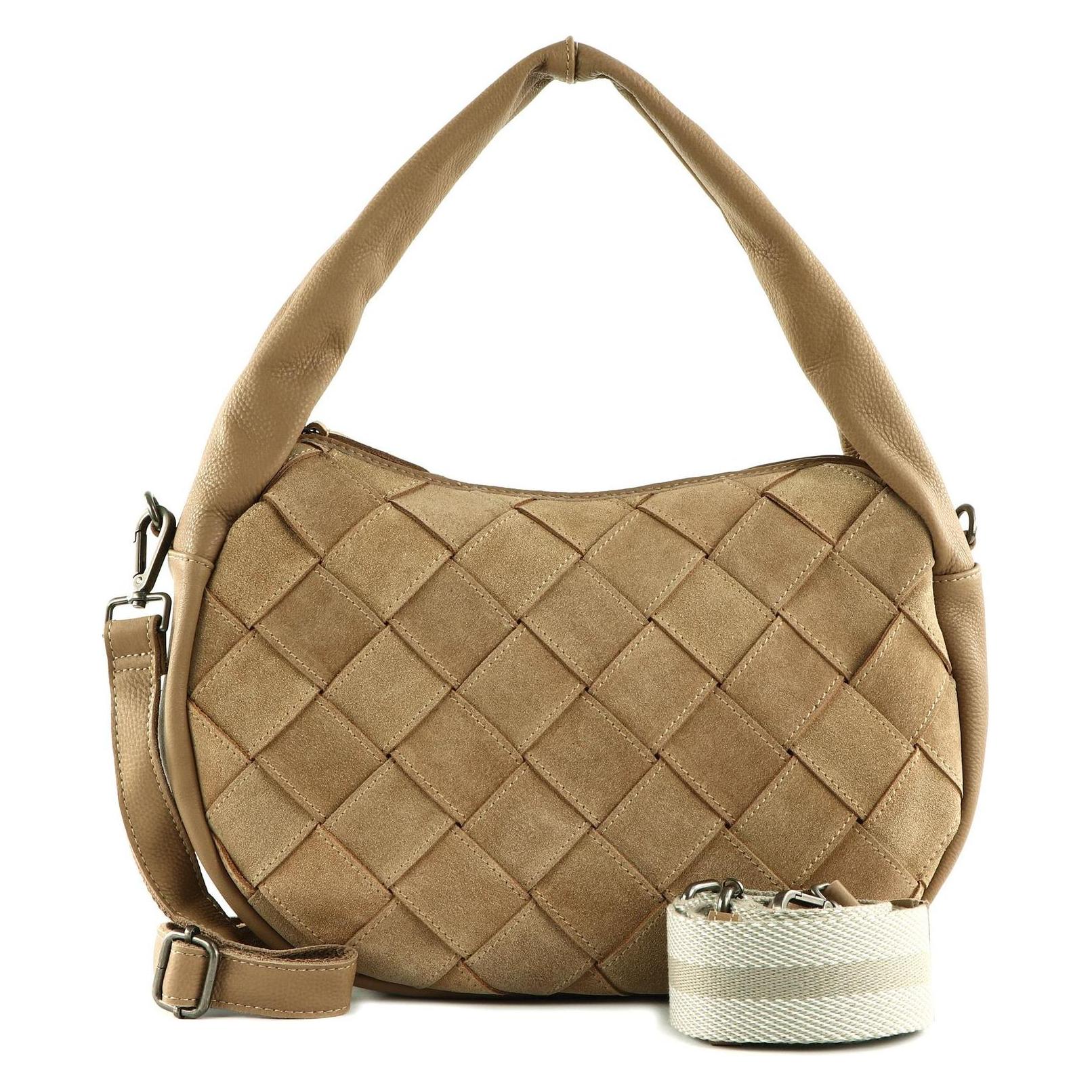 FredsBruder, Damen, Handtasche, Sewab Woven Hobo Bag, Braun