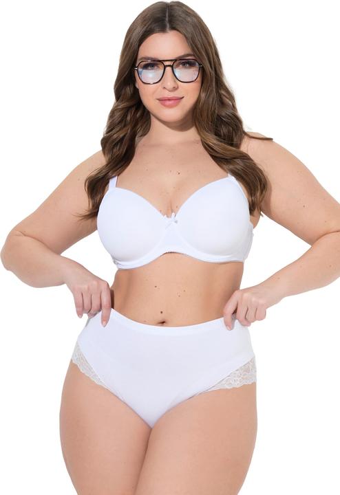 Produktbild Ulla Popken Midislips, 2er-Pack, seitlicher Spitzeneinsatz (60, 2er Pack)