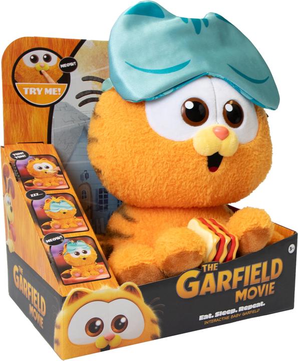 Productafbeelding Goliath Toys Garfield pluche figuur met geluid Baby Garfield 31 cm (30 cm)