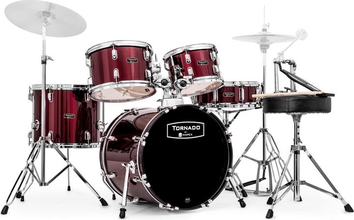 Produktbild Mapex MX Tornado 5pc m/18"BD rot (Acoustic-Drum)