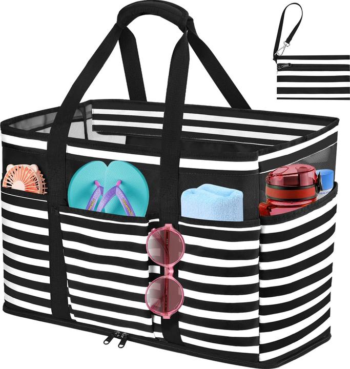 Produktbild Only-Bags.Store Grosse Strandtasche mit Reissverschluss Wasserdichte Strandtasche