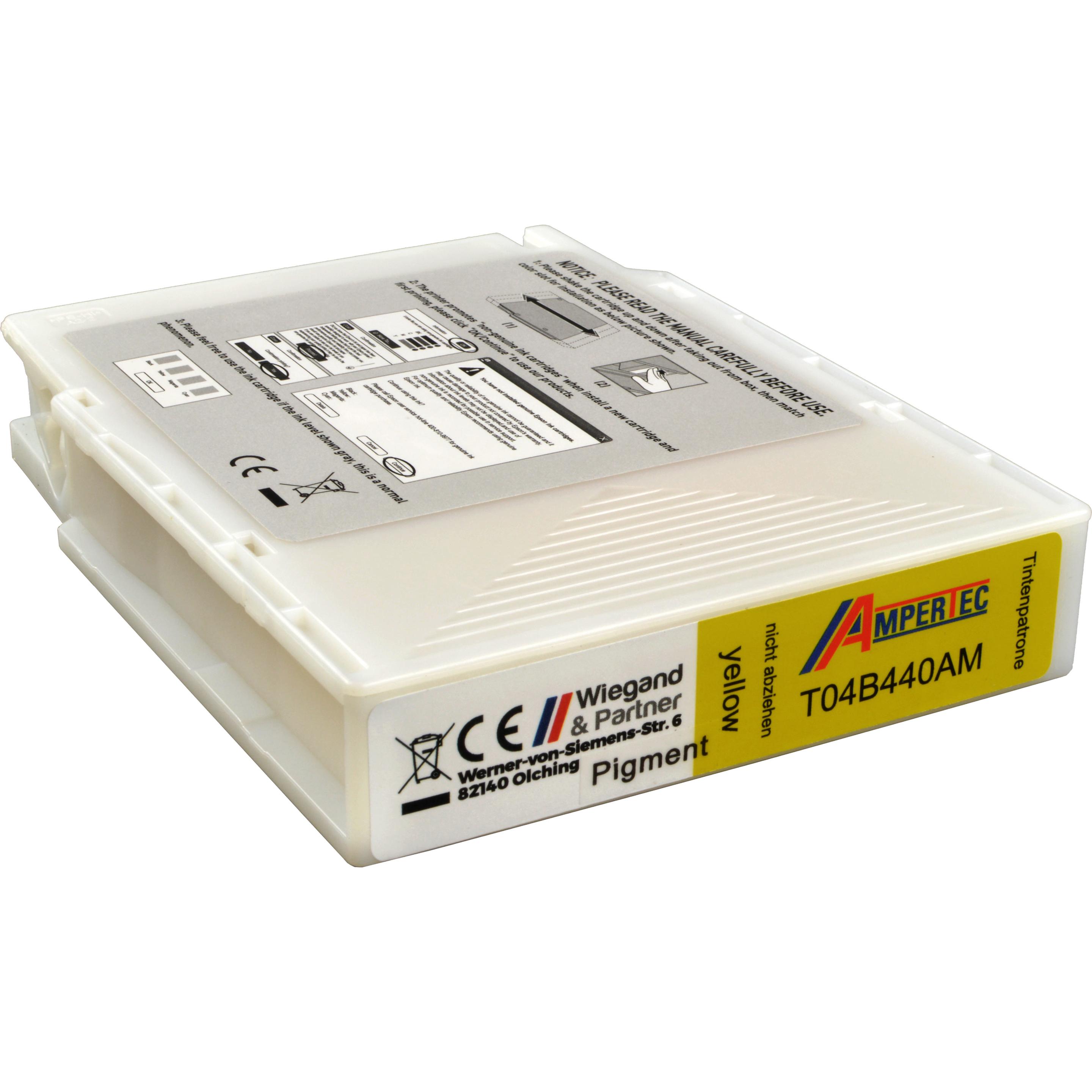 Ampertec, Druckerpatrone, Tinte ersetzt Epson C13T04B440 XL yellow (Y)