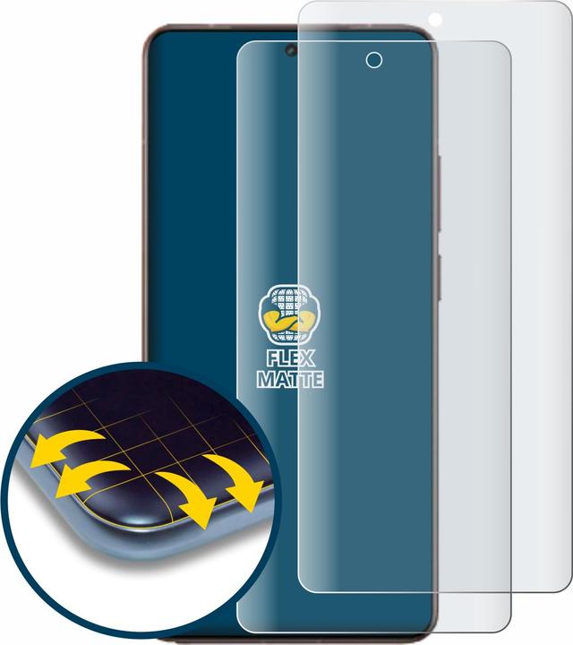 Produktbild BROTECT Fullscreen Schutzfolie Displayschutz Folie Matt Entspiegelungsfolie (2 Stück, Realme GT)
