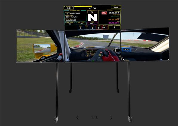 Produktbild Next Level Racing ELITE Quad Monitor Stand - schwarz