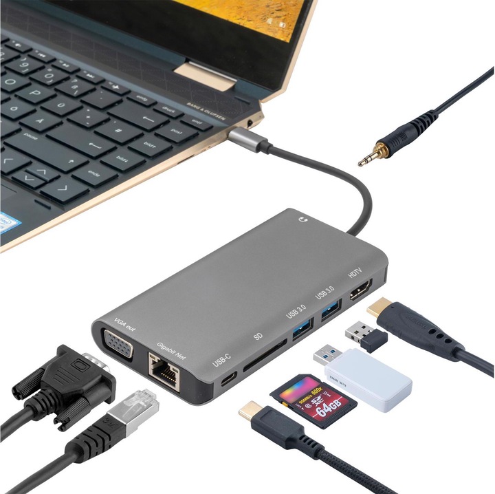 Produktbild 4smarts 4S468678 (USB-C, 8 Ports)