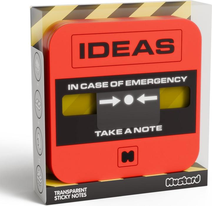 Actual product image Mustard - Emergency Sticky Notes - 100 Sheets