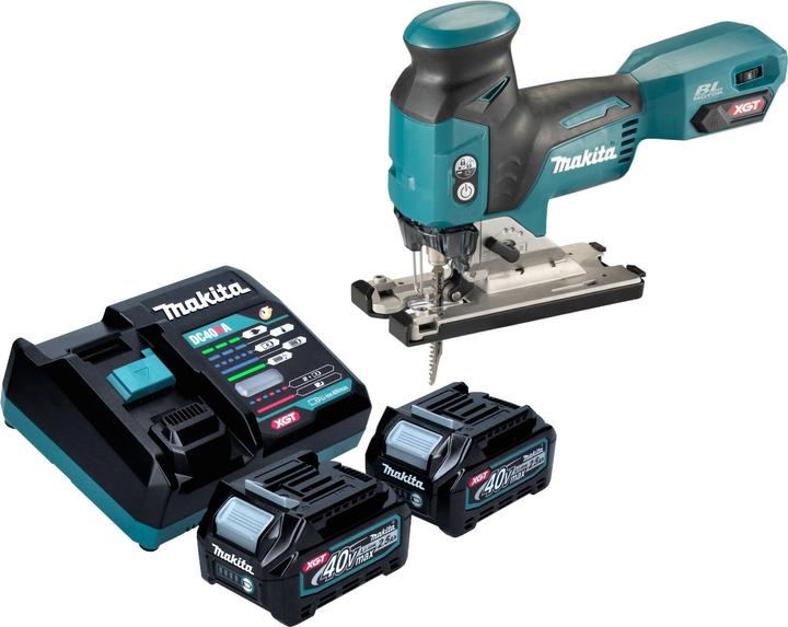 Produktbild Makita JV 001 GD201 Akku Stichsäge 40 V max. 135 mm Brushless + 2x Akku 2,5 Ah + Ladegerät