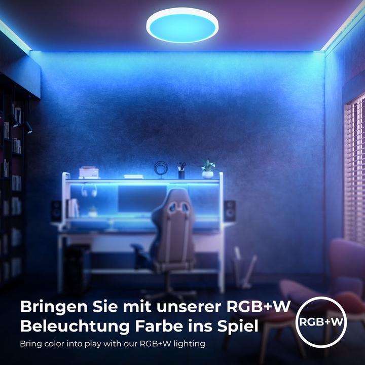 Produktbild B.K.Licht WiFi TUYA + Bluetooth RGB/W CCT LED panel, LED/21W (2100 lm)