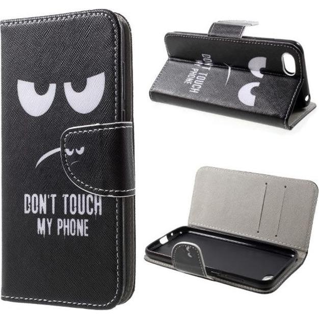 MU Style Leder Bookcover Image II Series (Huawei Y5 (2018)), Smartphone Hülle, Mehrfarbig